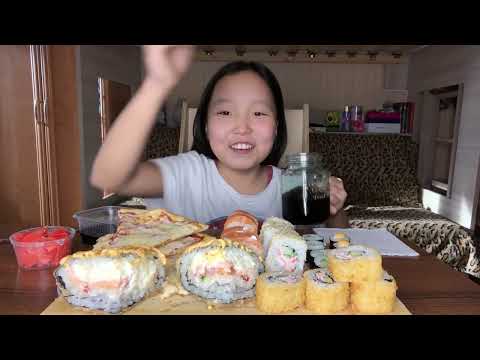Видео: мукбанк суши роллы 🍣 автор видео:chis_keyk