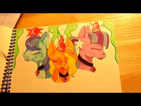 Видео: Мои рисунки май литтл пони (My Little Pony) Предновогодний ОБЗОР!