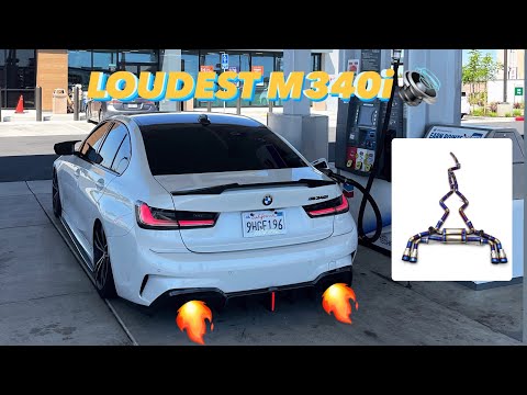 Видео: Безкатный даунпайп + выпуск с клапаном на моем M340I 💥 (чит-код)