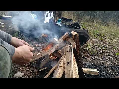 Видео: Картошка в углях.