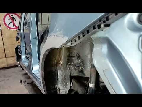 Видео: Замена порога Honda Fit GD2 и сопутствующие работы. Первый опыт #пороги #Honda # Fit GD2