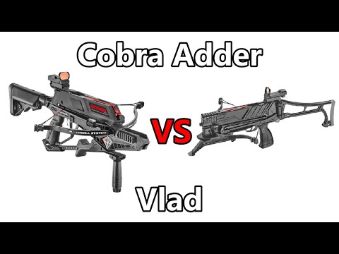 Видео: Тесты Cobra Adder против Vlad Crossbow (полное сравнение и демонстрации)