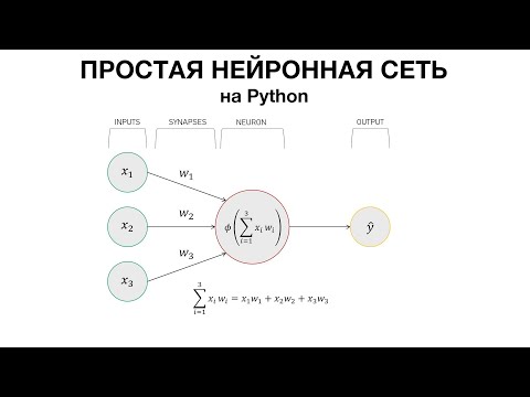 Видео: Создание Простой Нейронной Сети в Python с Нуля