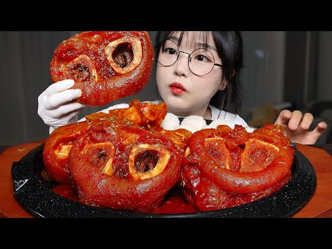 Видео: Жевательные пряные тушеные говяжьи ножки🔥Mukbang ASMR