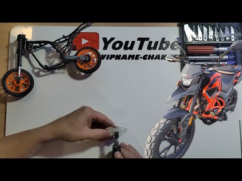 Видео: Модель мотоцикла regulmoto duke из  пвх. ЧАСТЬ #1 motorcycle model regulmoto duke