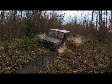 Видео: ЛуАЗ на R13 удивляет проходимостью. ЛуАЗ, УАЗ буханка, Т-40