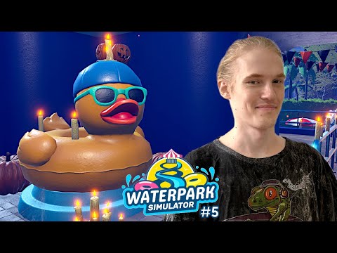 Видео: ХЕЛЛОУИН В АКВАПАРКЕ 🎃 Waterpark Simulator #5