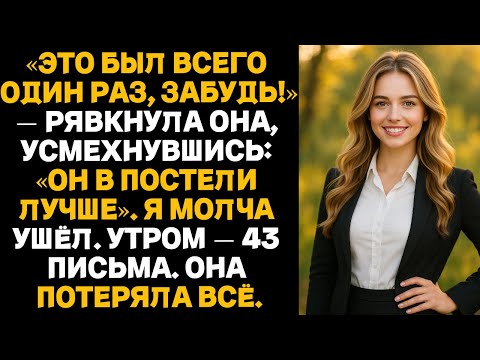 Видео: «Это был всего один раз, забудь!» — рявкнула она, усмехнувшись: «Он в постели лучше». Я молча ушёл.