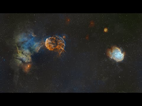 Видео: Завершение съемки IC443 & NGC2174