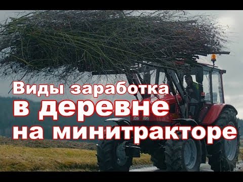 Видео: Виды и стоимость оказания услуг на минитракторе в деревне