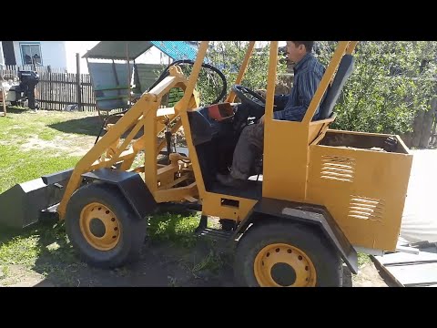 Видео: Изготовление мини погрузчика с двигателем от ваз 2109. Часть 4