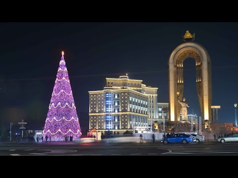 Видео: Таёри Ба Соли нави{ 2020 } Шахри КУРГОН-ТЕППА БОХТАР Арчахои соли нави