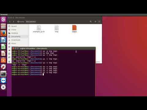 Видео: Linux команда cp - копирование файлов и папок на Ubuntu