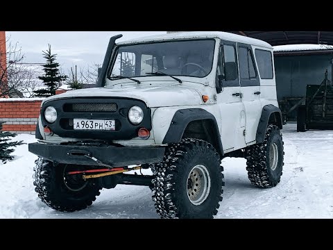 Видео: Uaz на мостах от  Nissan Patrol Y60. Нюансы в установке . Комплект с готовой машины. Первый выезд.