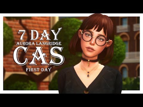 Видео: Аврора Лэнгридж #1 / 7 Day CAS Challenge / The Sims 4