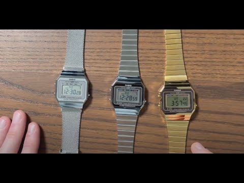 Видео: Сравнение моделей Casio A700 (A700WEM, A700WE, A700WEG)