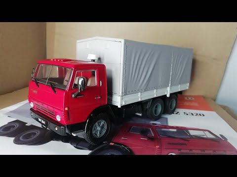 Видео: KAMAZ 5320 Kultowe Ciężarówki z epoki PRL 42. DeAgostini. КамАЗ.