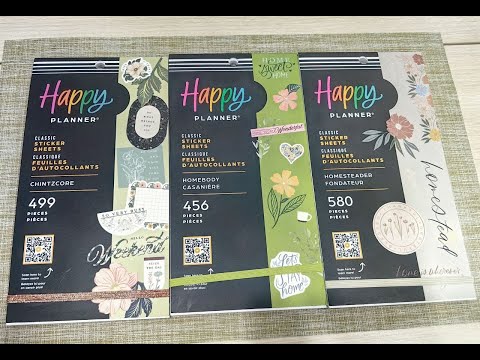 Видео: Посылка из США, стикербуки The Happy Planner, часть 2