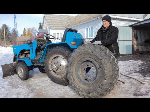 Видео: Колёса от ГАЗ 66 на самодельный минитрактор.