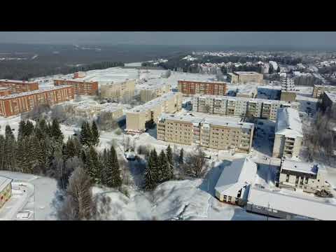 Видео: над п. Игра Зимой / Over village Igra winter