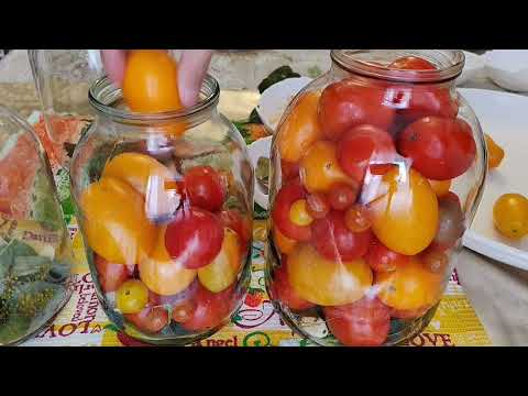 Видео: Обалденные маринованные помидоры🍅, самый быстрый способ приготовления💥, красиво и вкусно