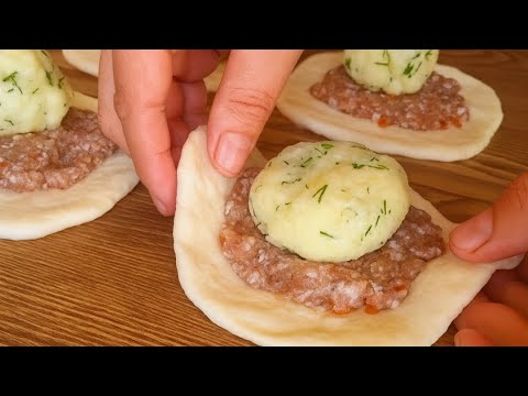 Видео: Ммм, как вкусно! Я всегда буду так готовить! Просто беру картошку и немного фарша.