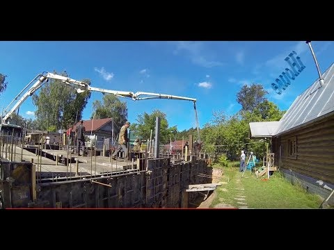 Видео: Опалубка заливка бетона  Монолитный цокольный этаж часть 12 Shading of concrete pouringground floor