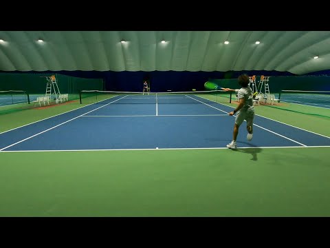 Видео: теннис одиночка || долбим под зад || 3.0 - 3.5 NTRP
