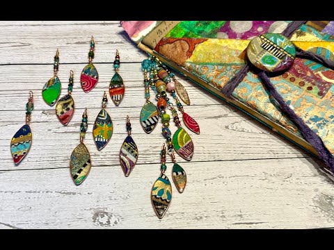 Видео: Искусство гелевой печати. ​​Эпизод 23: Изготовление гелевых листьев для кисточек в журнале