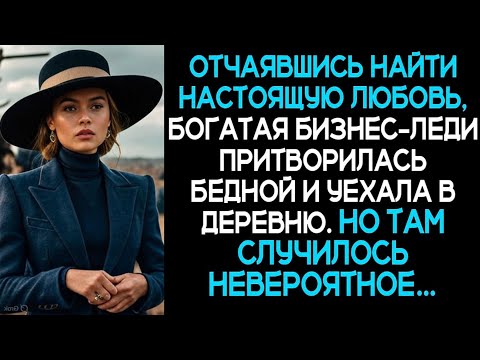 Видео: «Отчаявшись найти настоящую любовь,богатая бизнес-леди притворилась бедной и уехала в деревню.А ТАМ.