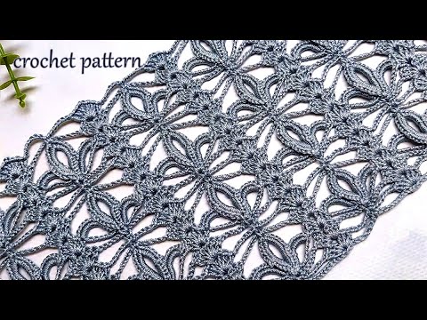 Видео: Очаровательный ажур крючком "Тюльпан"