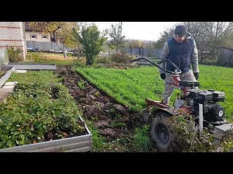 Видео: Запахиваем сидераты плугом ПЦ-1-18