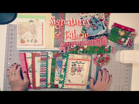 Видео: Готовим подписи для рождественских журналов! И тканевые элементы! Готовим и организуем страницы!