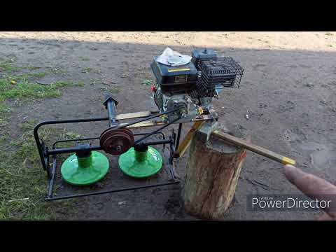 Видео: Первый запуск - Установка мотора на  роторную косилку от мотоблока для мини трактора кмз  (часть2.)