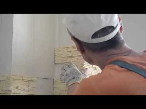 Видео: Облицовка гипсовым камнем