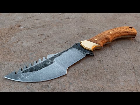 Видео: Изготовление ножа-следопыта из металлолома