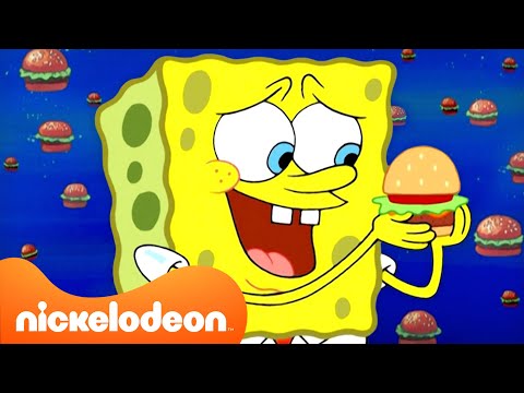 Видео: Губка Боб | САМЫЕ ВКУСНЫЕ крабсбургеры в истории "Губка Боб"  | 60-минутная подборка | Nickelodeon