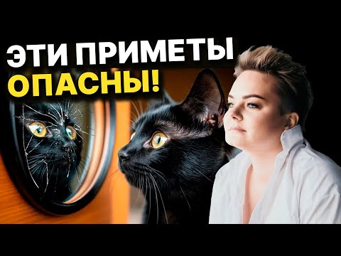 Видео: Разбитое заркало и черный кот - к чему это? Какие приметы саме опасные? Анастасия Казачок