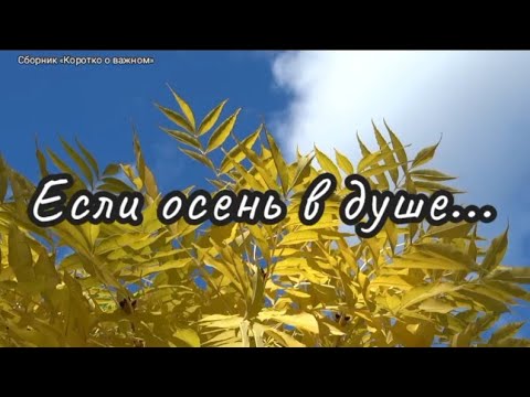 Видео: ЕСЛИ ОСЕНЬ В ДУШЕ...