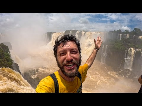 Видео: Самый большой водопад в мире: Горло Дьявола Игуасу
