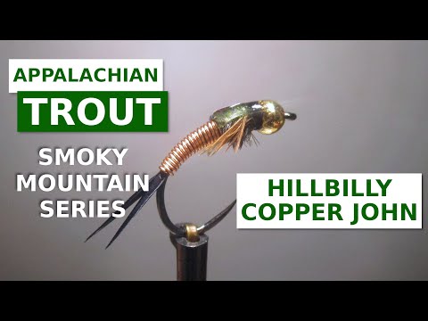 Видео: Hillbilly Copper John — вязание мушек с использованием форели Аппалачи/Грейт-Смоки-Маунтин