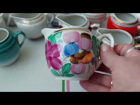 Видео: Фарфор. СССР. Сливочники з-да "Вербилки". 👍👍👍💖💖💖
