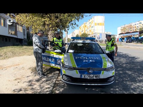 Видео: Един шофьор остана без книжка, а друг е със свалени регистрационни номера в акция на КАТ в Хасково