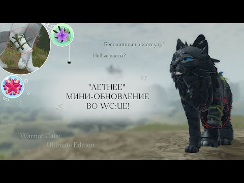 Видео: "ЛЕТНЕЕ" МИНИ-ОБНОВЛЕНИЕ ВО WC:UE! | Пассы/Бесплатный аксессуар? | Warrior Cats: Ultimate Edition