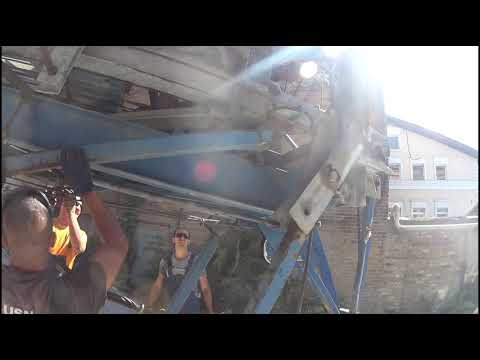 Видео: ушатанный  башенный кран PEKAZETT 4112 сложить ! вытащить ! починить ! третья серия