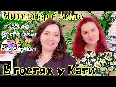 Видео: В гостях у Кати. Как живёт продавец с авито, доход, закупка растений, покупатели. Обзор растений