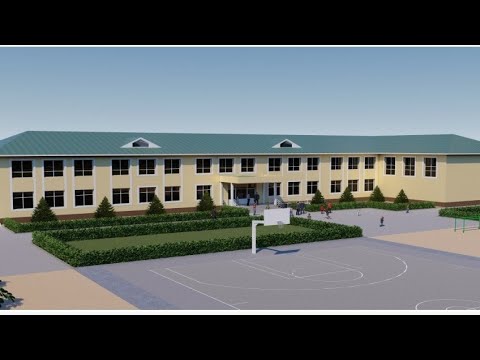 Видео: Куршаб айылында заманбап интернат-лицейдин курулушу башталды.