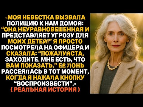 Видео: Моя невестка вызвала полицию заявив, что я не в себе — я сказала: Заходите офицер, посмотрите запись