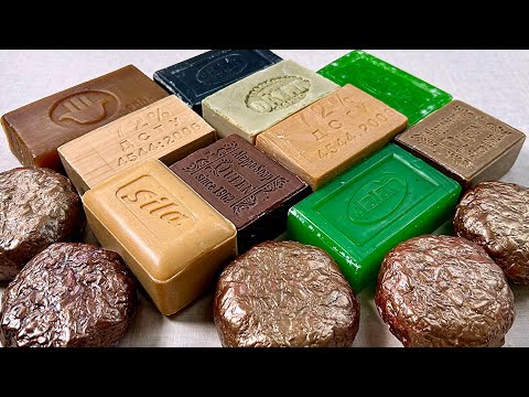 Видео: ASMR soap cutting 💛 Резка мыла АСМР