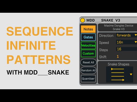 Видео: Последовательность бесконечных узоров с MDD_____SNAKE